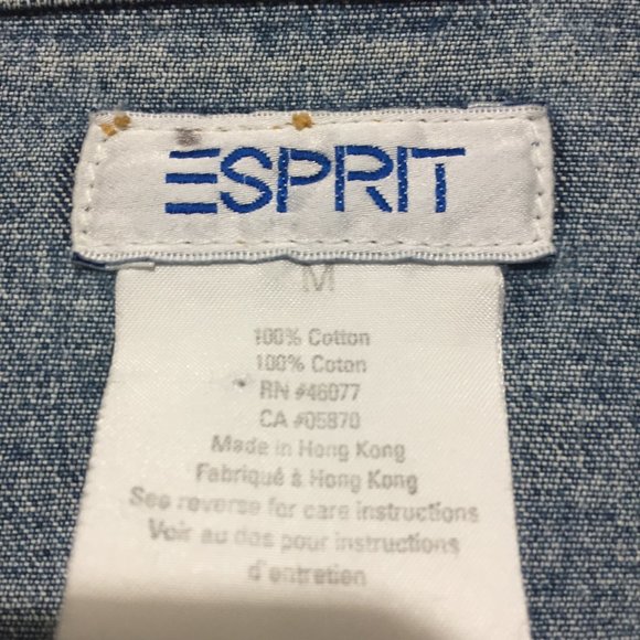VINTAGE ESPRIT DENIM CROPPED JACKETS SIZE M - Picture 7 of 7